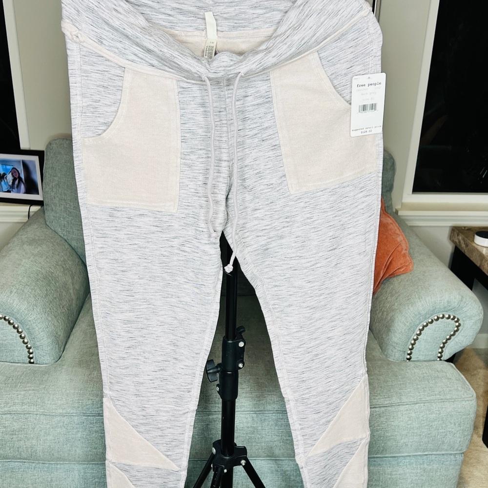 Legging Kyoto, free people, color dark grey size xl